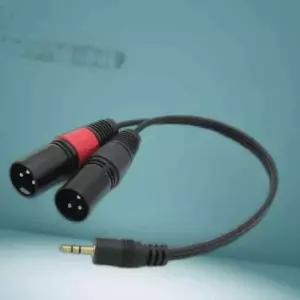 캐논 변환 Y 케이블 30cm XLR to 3.5mm 스테레오 M