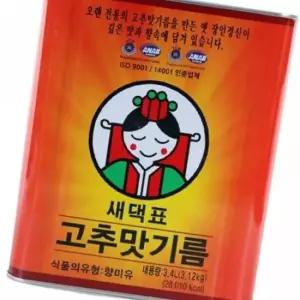 식자재마트 새댁표 고추맛기름 3.4L