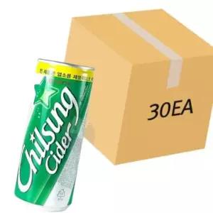 업소용 칠성사이다 245ml 캔 30개입 (1BOX) 식당탄산음료수 사무실음료 탕비실음료수