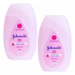 존슨즈 베이비 로션 핑크 100ml X 2개 크림 바디 순한 보습 아기 목욕용품 유아