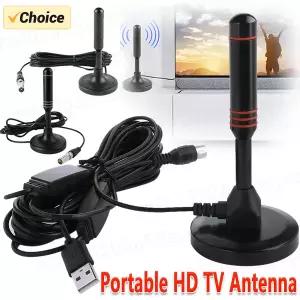 dmb안테나 휴대용 TV 안테나 300cm 동축 케이블 디지털 수신 DVB-T DVB-T2 DAB 실내 실외 HD Freeview 공중