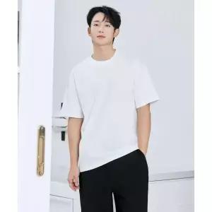 마인드브릿지 수피마 레터링세미오버핏티셔츠 - 2color MYTS3101