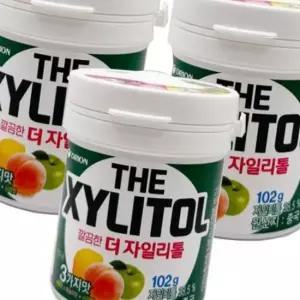 오리온 더 자일리톨 껌 용기 102g 3개