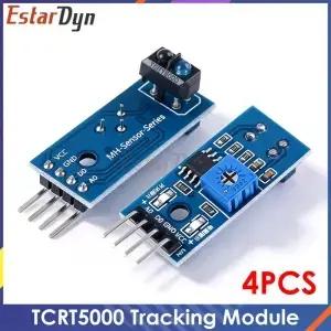4PCS TCRT5000 적외선 반사 센서 IR 광전 스위치 다이오드 삼극관 보드 3.3v 용 배리어 라인 트랙 모듈