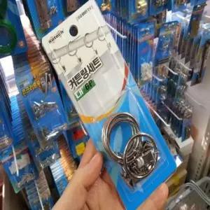 코텍 커튼링세트 대6p K-3969 커텐브라켓 커텐봉걸이