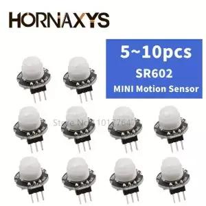 5/10pcs/미니 모션 센서 감지기 모듈 SR602 초전기 적외선 PIR 키트 Arduino Diy 용 감각 스위치 브래킷