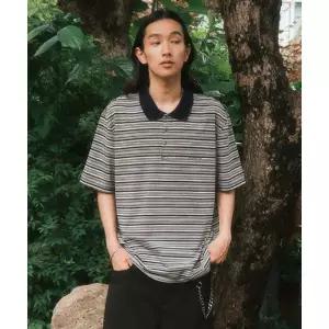 빈폴 BEANPOLE BIG UNION 스트라이프 폴로 셔츠 네이비 409697