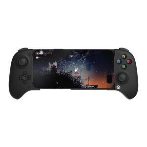 안드로이드 엑스박스 클라우드 게임용 8비트도 얼티밋 모바일 게임 컨트롤러 홀 효과 조이스틱이 있는 블루투스 게임패드 프로 백 버튼 2개 공식 라이선스(블랙)