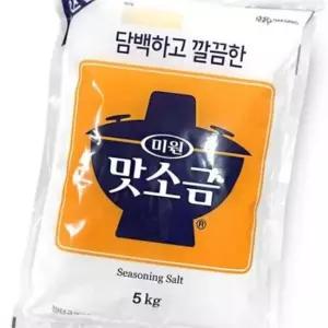 대상 담백하고 깔끔한 미원 맛소금 5kg 대용량 업소용