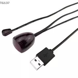 검정색 USB 어댑터 IR 적외선 원격 확장기 리피터 수신기 송신기 방출기는 모든 제어 장치에 적용됩니다