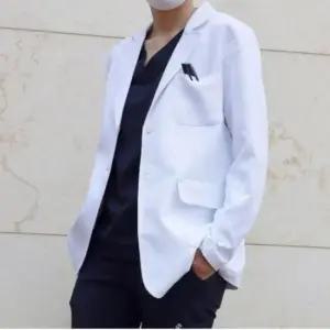 의사복 남성 의사가운 상의 가운자켓 가운 약사 병원 랩