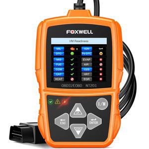 자동차 트럭용 FOXWELL NT201 OBD2 스캐너 코드 리더 1996년 이후 모든 자동차의 엔진 표시등 재설정 결함 읽기 지우기 실시간 데이터 진단 도구