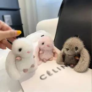 [하프클럽/]롱이어 토끼 인형 가방 참 장식 차 백팩 꾸미기 액세서리