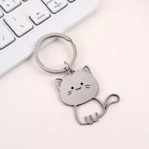[하프클럽/]귀여운 고양이 캐릭터 아크릴 가방 참 장식 자동차 고리 가방꾸