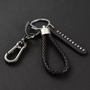 [하프클럽/]자동차 연락처 열쇠고리 고급형 선물용 고급 가죽 액세서리