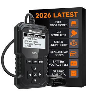 OBD2 스캐너 V410 차량 스캐너 진단 도구 1996년 이후 모든 OBDII 차량의 실시간 데이터 고정 프레임이 포함된 엔진 고장 코드 리더 스캔 도구 검은색