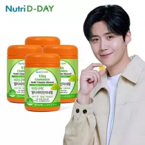 뉴트리디데이 비타구미 멀티비타민 미네랄 젤리 4병 총120회분