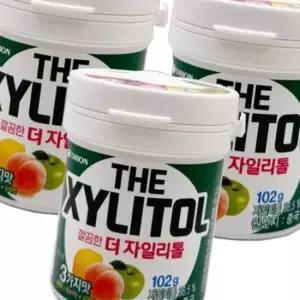 오리온 더 자일리톨 껌 용기 102gx3개