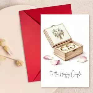 신혼부부를 위한 대형 웨딩 축하 카드와 봉투 세트 의 소원을 전하는