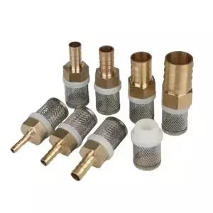 6 25mm 스테인레스 스틸 메쉬 필터 정원 관개 펌프 보호 호스 물 청소 파고다 황동 피팅