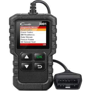 1996년부터 모든 OBDII 프로토콜 차량을 위한 CREADER 3001 OBD2 스캐너 2025 업그레이드 버전 엔진 결함 코드 리더 O2 센서 지원 평생 무료 업데이트 스캐너 출시