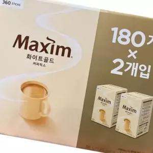 맥심 화이트골드 커피믹스 360T(180T 2개)