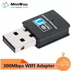 USB WIFI 어댑터 300Mbps 무선 네트워크 데스크탑 노트북 PC 용 2.4G 동글 카드