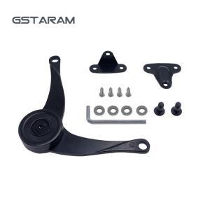 GSTARAM 유압 무작위로 경첩 중지 주방 캐비닛 도어 조정 가능 폴란드어 가구 리프트 업 플랩 스테이 지원