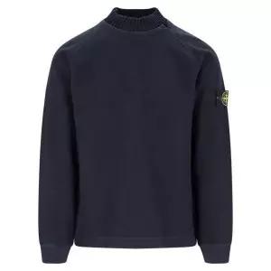 STONE ISLAND  60954 Gauzed Cotton Nylon Fleece Mock Turtleneck SweatshirtRegular Fit 7915609
