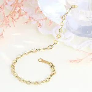 [골드퀸즈] 18K 3mm 링크 체인 팔찌