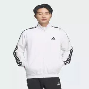 3-스트라이프 레귤러 핏 더블 니트 트랙탑 KR6431