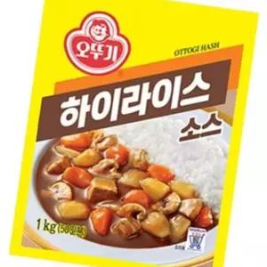 오뚜기 하이라이스소스 1kg X 2개