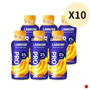 [하프클럽/기타]랩노쉬 프로틴 드링크 음료 고단백 바나나 6개 X10