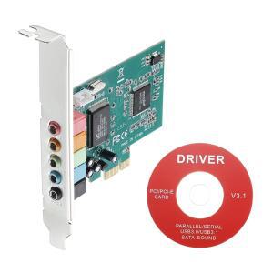 MECCANIXITY PCIe 사운드 카드 내장 5.1 스테레오 오디오 24비트 CD 컴퓨터 케이스 채널 어댑터 보드 데스크톱 PC 컴퓨터용