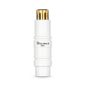 볼란 마이크 프리앰프 28dB 이득 XLR(금도금 커넥터 포함) 남녀 어댑터 SM7B /SM58 마이크용 48V 팬텀 파워 믹서 사운드 카드(흰색 화이트)
