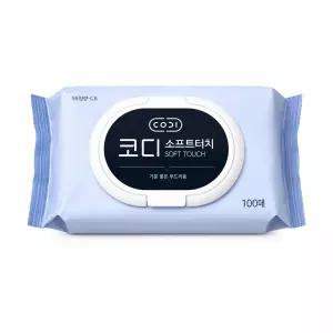코디 소프트터치 물티슈 캡형 100매 20팩