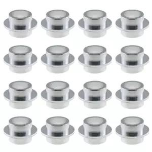 LUORNG 16PCS 롤러 스케이트 베어링 스페이서 8mm 실버 알루미늄 합금 샤프트 인라인 액세서리