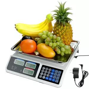QWORK 대형 디지털 88LB/40KG 전자 가격 계산 저울 LCD 디스플레이 델리 카운팅 무게