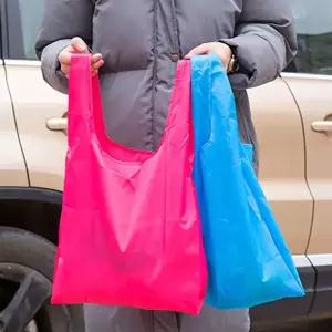 접는 쇼핑백 장바구니 휴대용 에코백 장보기 접이식 쇼핑용 보조백