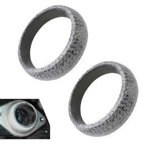 QURBUNS 2 PCS 자동차 배기 매니폴드 개스킷 60MM / 2.36인치 플랜지 머플러 흑연 구조 도넛 누수 방지 개스킷 교체 부품 대부분의 자동차(60MM)용