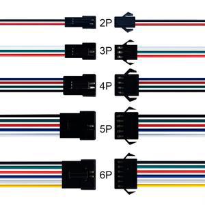 2Pin JST Led 커넥터 와이어 케이블 남성/여성 WS2812B 스트립 빛 10Pair-100Pair