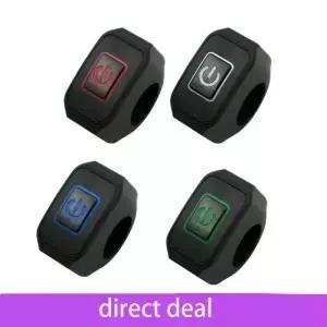 12V 22MM 오토바이 스위치 LED 조명 제어 방수 버튼 핸들 바 마운트 ON/OFF 액세서리