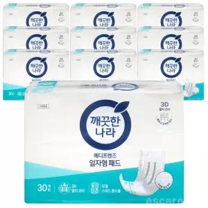 메디프렌즈 속기저귀 일자형 패드 30px10팩