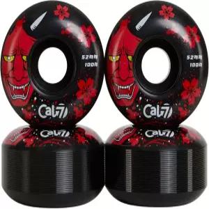 Cal 7 캐치-22 스케이트보드 휠 52mm 100A 흑백 디자인 트릭 스트리트 등에 적합