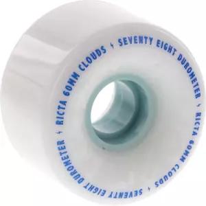 릭타 클라우드 화이트/블루 60mm 78a 스케이트보드 휠(4개 세트)