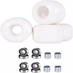 ABEC-9 베어링이 장착된 포투 스케이트보드 휠 50mm 스트리트 트릭 소프트 83A로 가장 거친 지점을 주행할