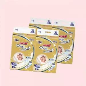 군기저귀 프리미엄 밴드 스트랩 신생아(SS) 60P x 4팩 4630144
