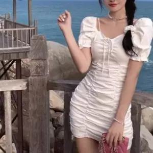 [셀러에이드]DC 슬림 퍼프 원피스 오프숄더 H라인 여름 숏 원피스
