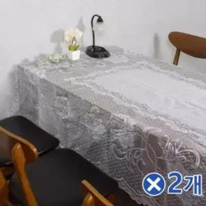 D 대형 레이스 테이블보 150x250cm 샐리가든x2개 홈카페
