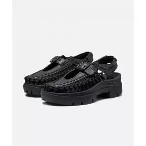 킨 KEEN 유니크 플랫폼 메리제인 남여공용 샌들 BLACK SMOOTH LEA 운동화, 샌들, 슬리퍼, 등산화
